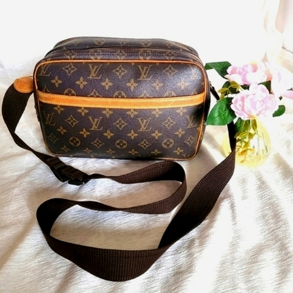 Louis Vuitton Vintage Monogram Reporter Crossbody – Rare Classic Travel Bag 👜 - Picture 1 of 10